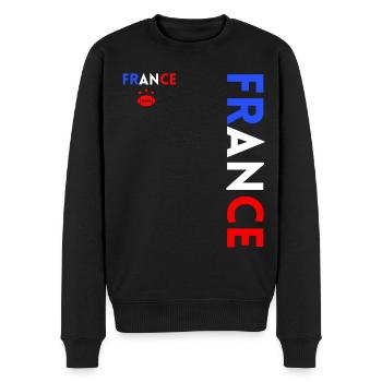 Rugbyspieler Fan Rugby Fan Rugby Frankreich - Männer Premium Bio Pullover - Schwarz - Vorne - Nico (187cm)