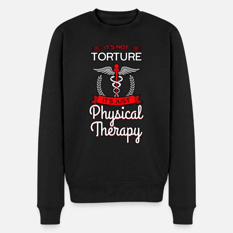 Il n’y a pas de torture - Pull Premium bio Homme - noir