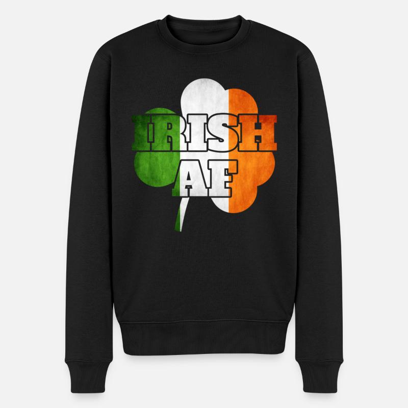 Af irlandais - Pull Premium bio Homme - noir