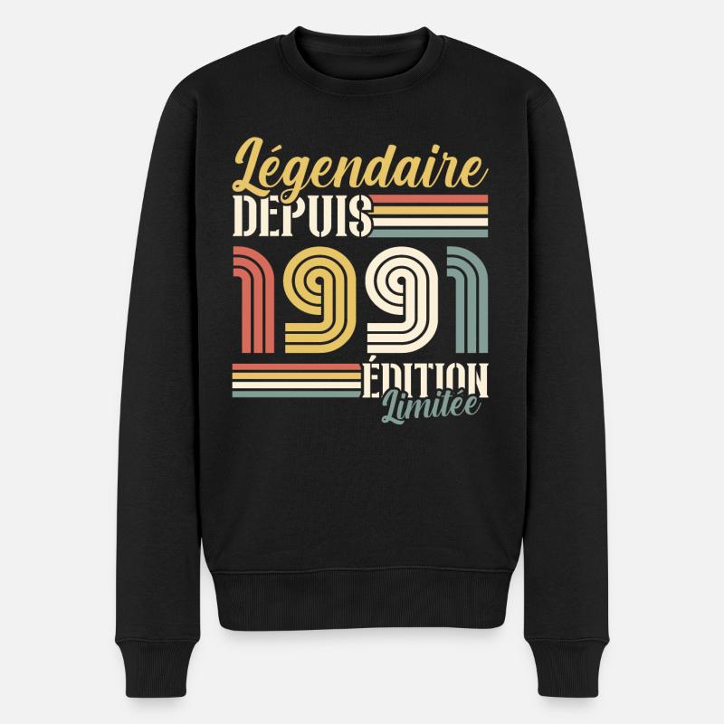 Légendaire Depuis 1991 - Pull Premium bio Homme - noir