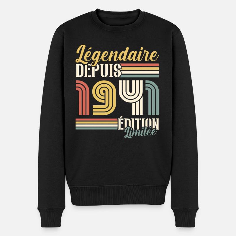 Légendaire Depuis 1941 - Pull Premium bio Homme - noir