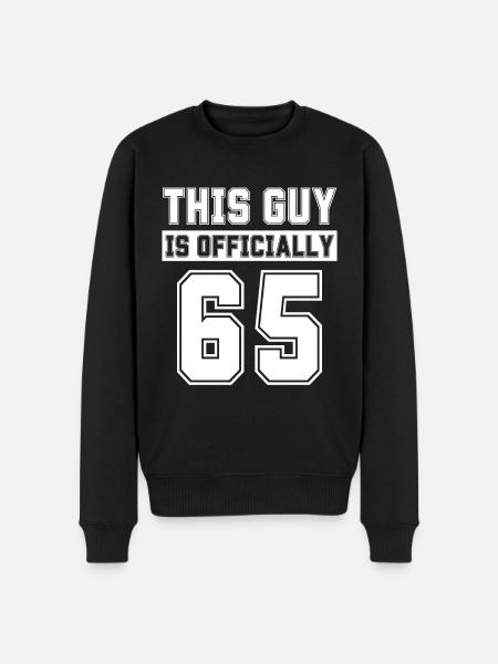 Denne fyr er officielt 65 år gammel fejre 65 - Økologisk premium-sweatshirt til mænd - sort