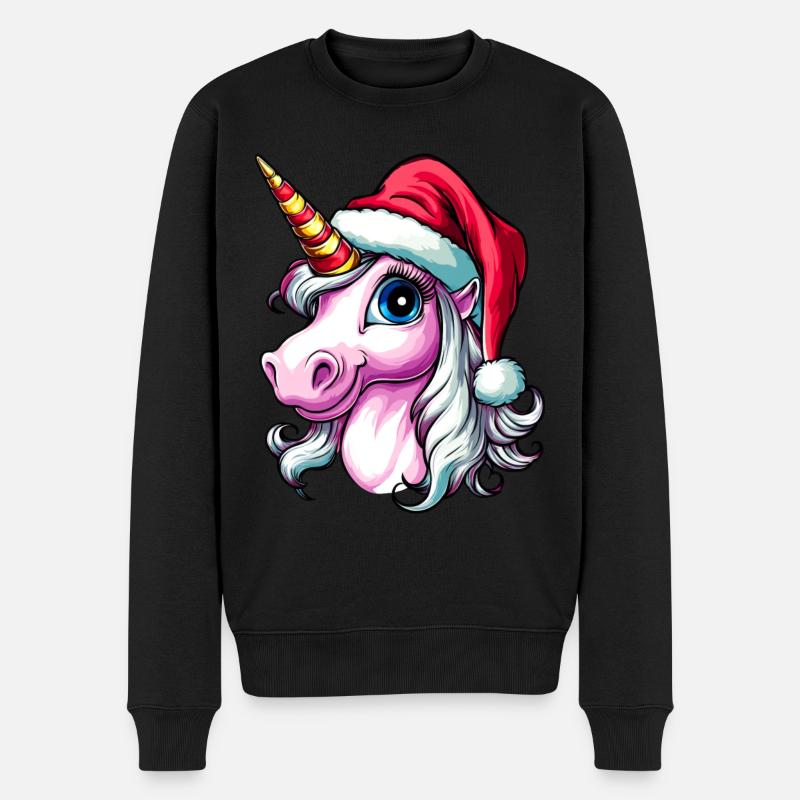 Noël licorne - Pull Premium bio Homme - noir