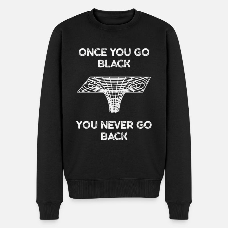 Physique trou noir nerd science geek - Pull Premium bio Homme - noir