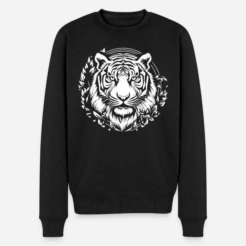 tigre - Pull Premium bio Homme - noir