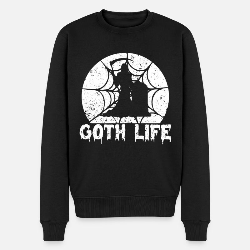La vie gothique gothique - Pull Premium bio Homme - noir