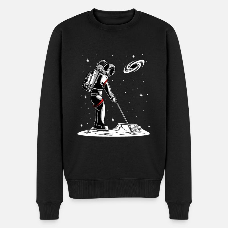 Astronaute de golf - Pull Premium bio Homme - noir