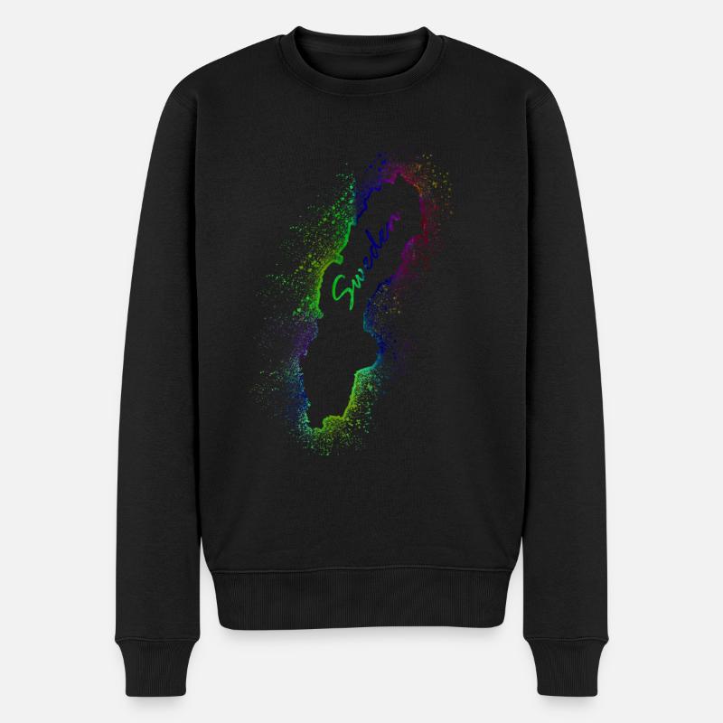 Schweden - Männer Premium Bio Pullover - Schwarz