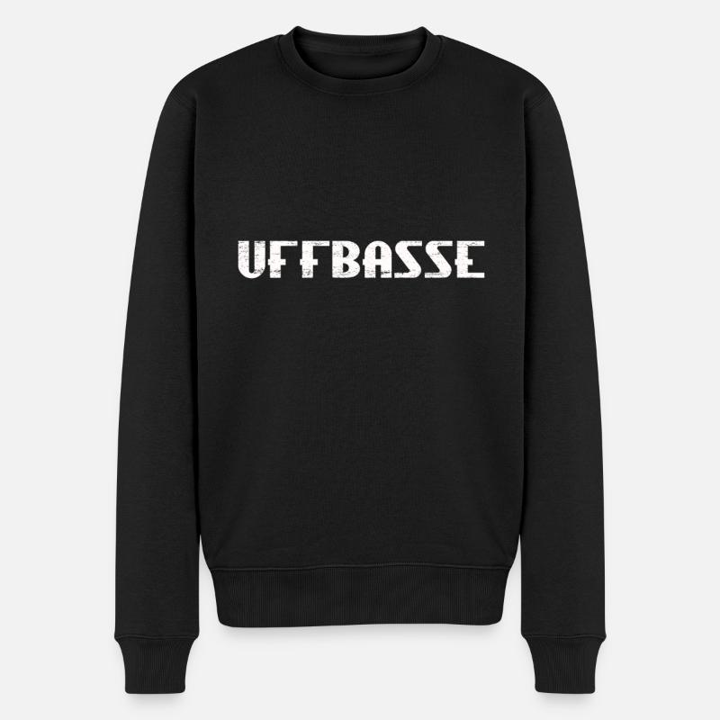 Uffbasse - Männer Premium Bio Pullover - Schwarz