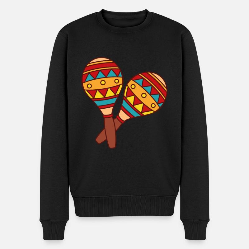 Maracas - Männer Premium Bio Pullover - Schwarz