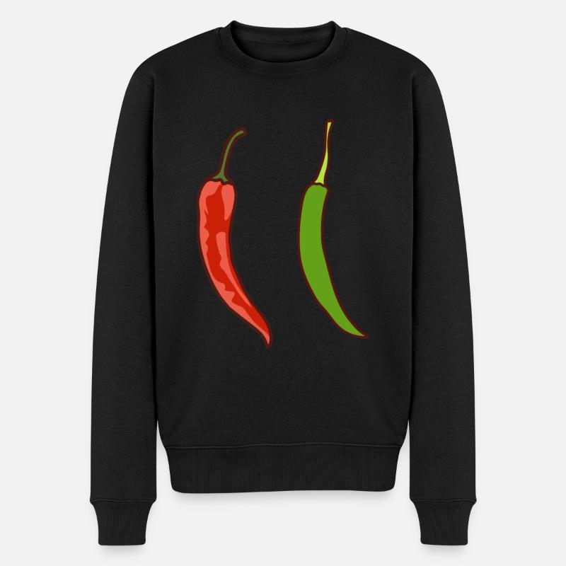 Spicy Chilli - Pull Premium bio Homme - noir