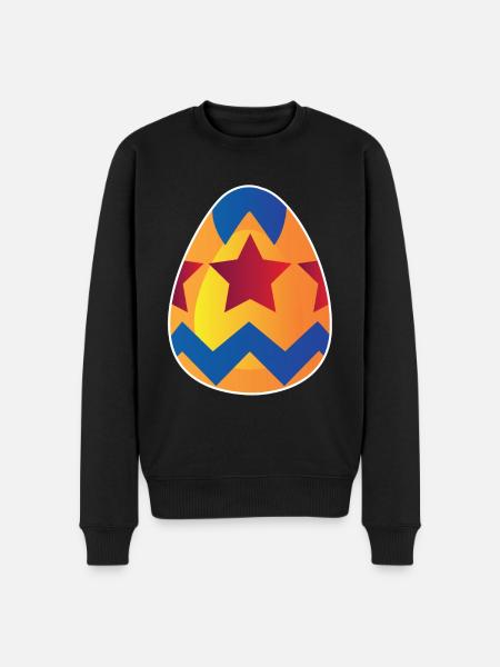 Easter egg - Men's Premium Organic Jumper - black