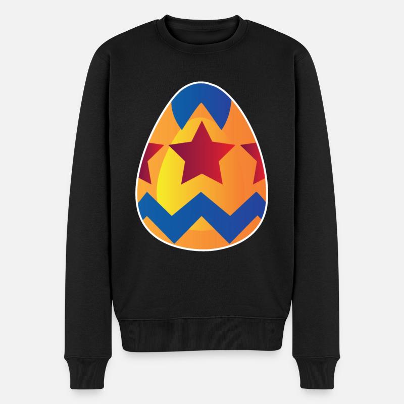 Easter egg - Men's Premium Organic Jumper - black