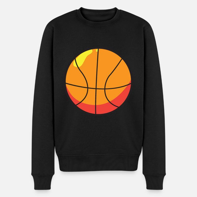 Ballon de basket-ball - Pull Premium bio Homme - noir