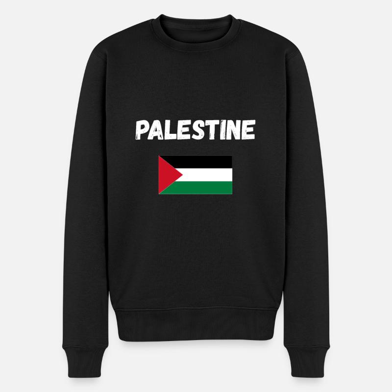 Palestine - drapeau - Pull Premium bio Homme - noir