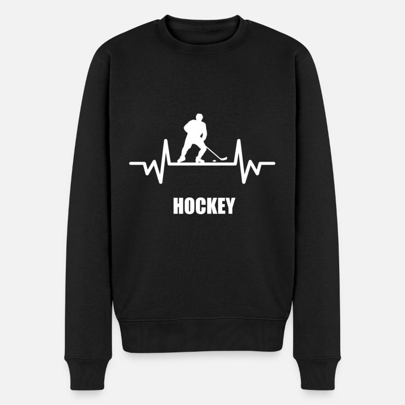 battement hockey - Pull Premium bio Homme - noir