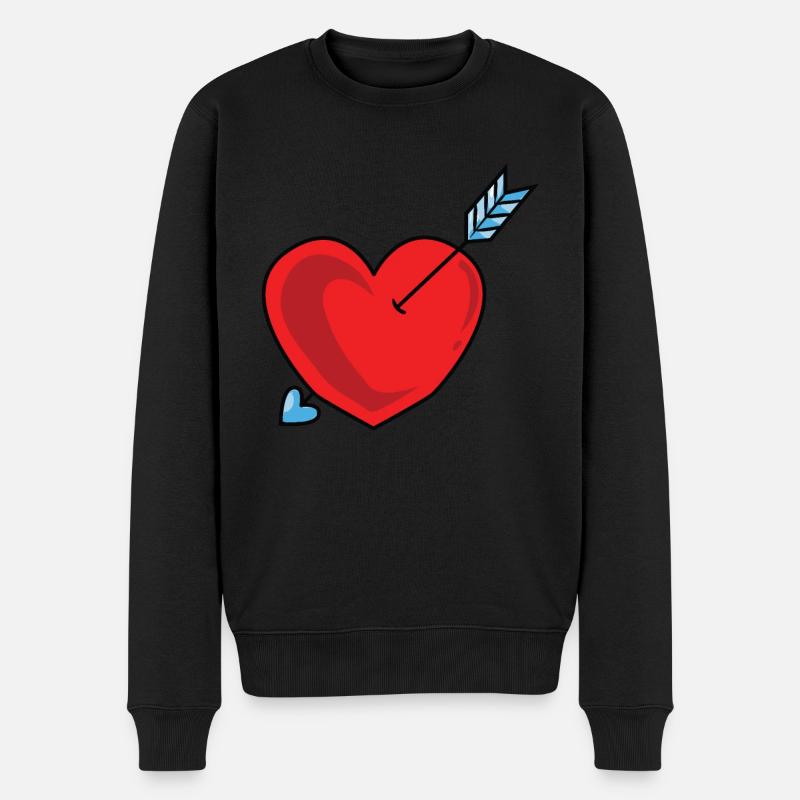 Saint-Valentin - Pull Premium bio Homme - noir