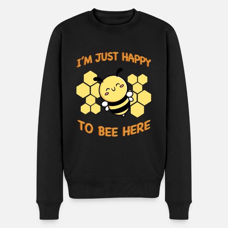 Biene Bienchen Imker - Männer Premium Bio Pullover - Schwarz