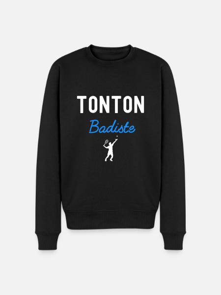 tonton BADMINTON - Pull Premium bio Homme - noir