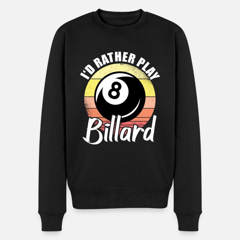 Billard 8 boules - Pull Premium bio Homme - noir