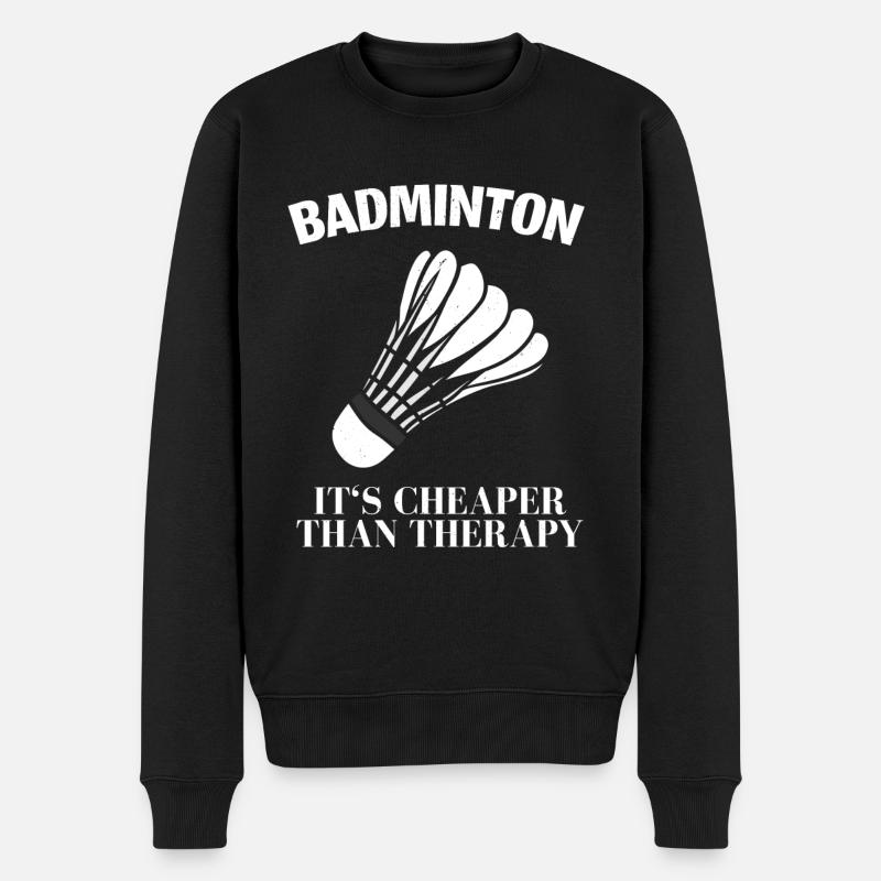 Badminton - Pull Premium bio Homme - noir