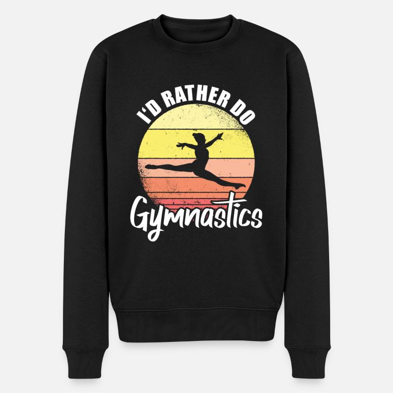 Turnen Gymnastik - Männer Premium Bio Pullover - Schwarz