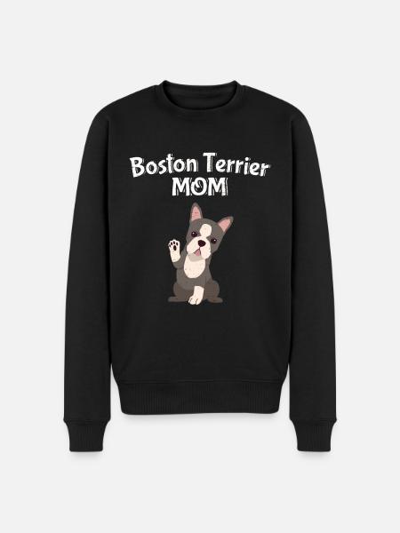 Maman Boston Terrier - Pull Premium bio Homme - noir
