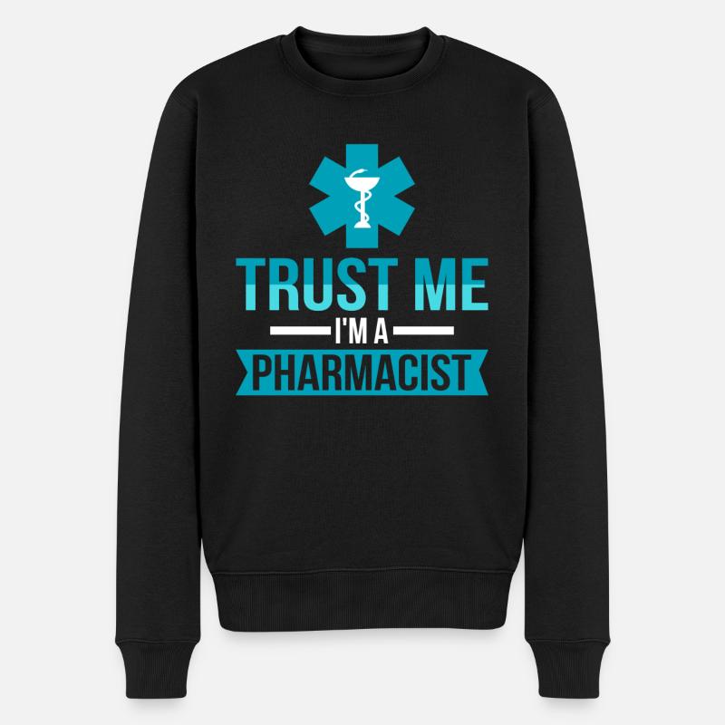 Pharmazeut - Männer Premium Bio Pullover - Schwarz
