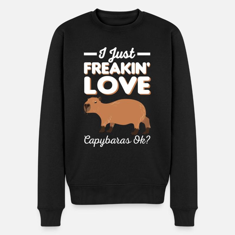 Capybara - Pull Premium bio Homme - noir