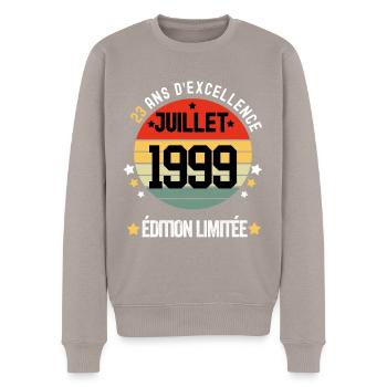 23 ans cadeau anniversaire juillet - Pull Premium bio Homme - taupe - Devant - Nico (187cm)