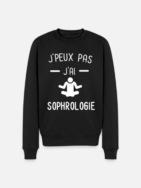Je peux pas j'ai sophrologie - Pull Premium bio Homme - noir