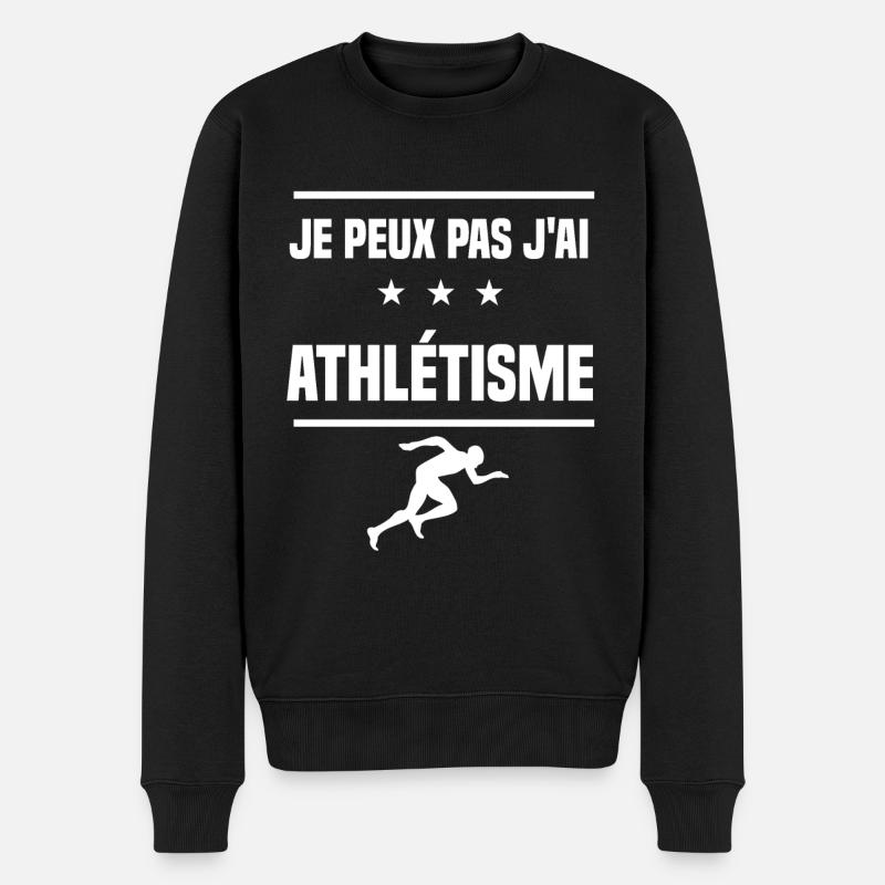 Je Peux Pas J'ai athlétisme humour athlète - Pull Premium bio Homme - noir