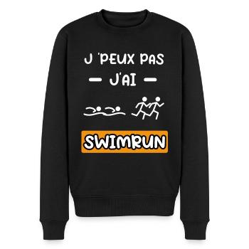 je peux pas j'ai swimrun cadeau swimrun - Pull Premium bio Homme - noir - Devant - Nico (187cm)