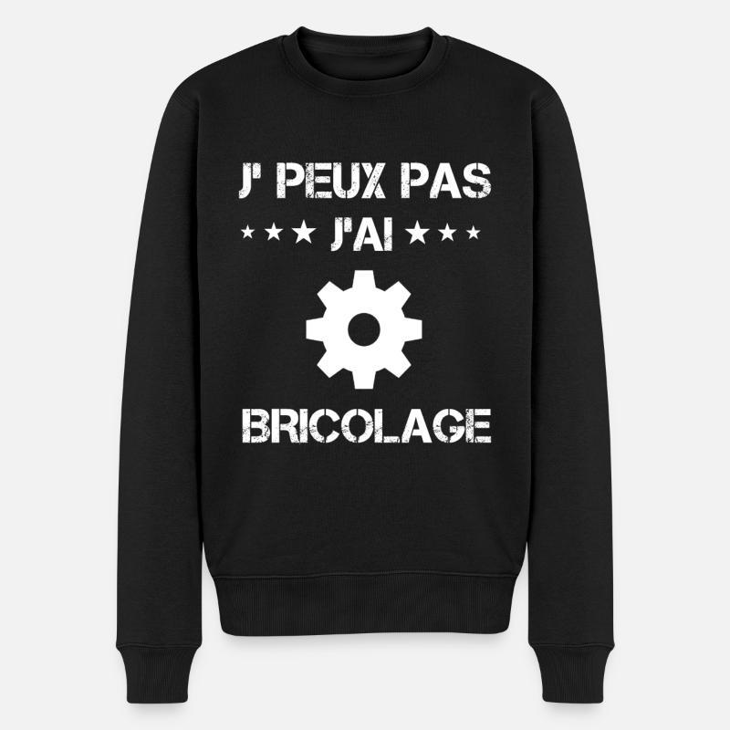 je peux pas j'ai bricolage outil cadeau bricoleur - Pull Premium bio Homme - noir