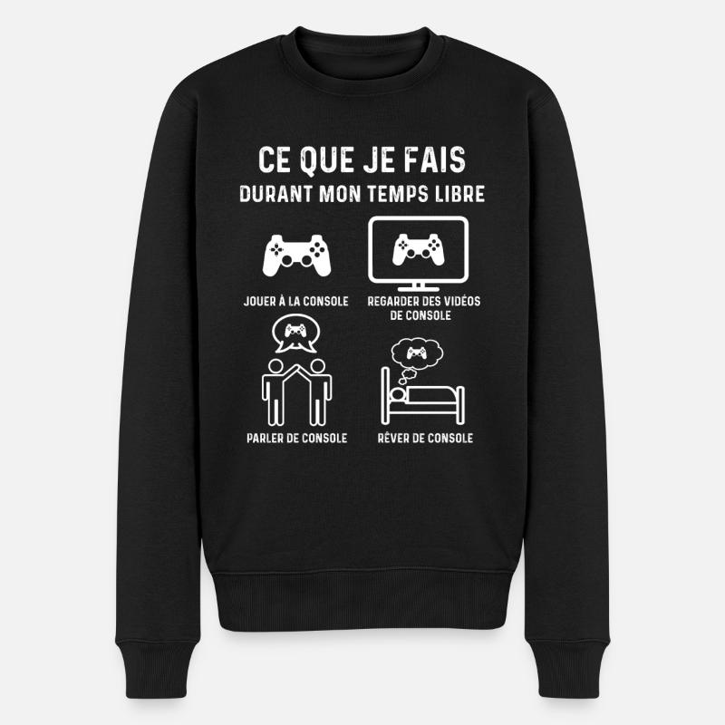 console temps libre gamer - Pull Premium bio Homme - noir