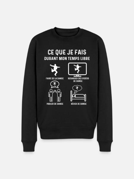danse temps libre danseur - Pull Premium bio Homme - noir