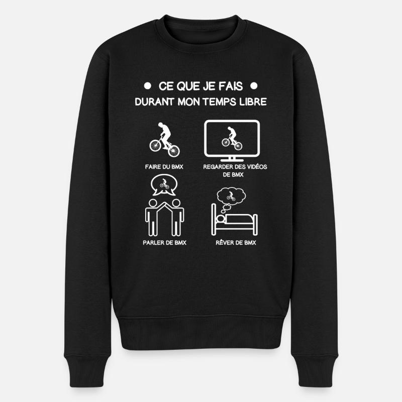 cadeau bmx temps libre - Pull Premium bio Homme - noir
