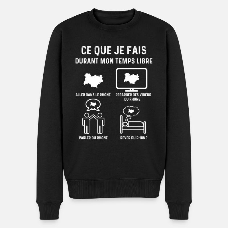 Rhône temps libre cadeau - Pull Premium bio Homme - noir