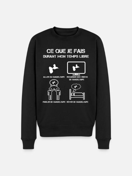 temps libre guadeloupe 971 - Pull Premium bio Homme - noir