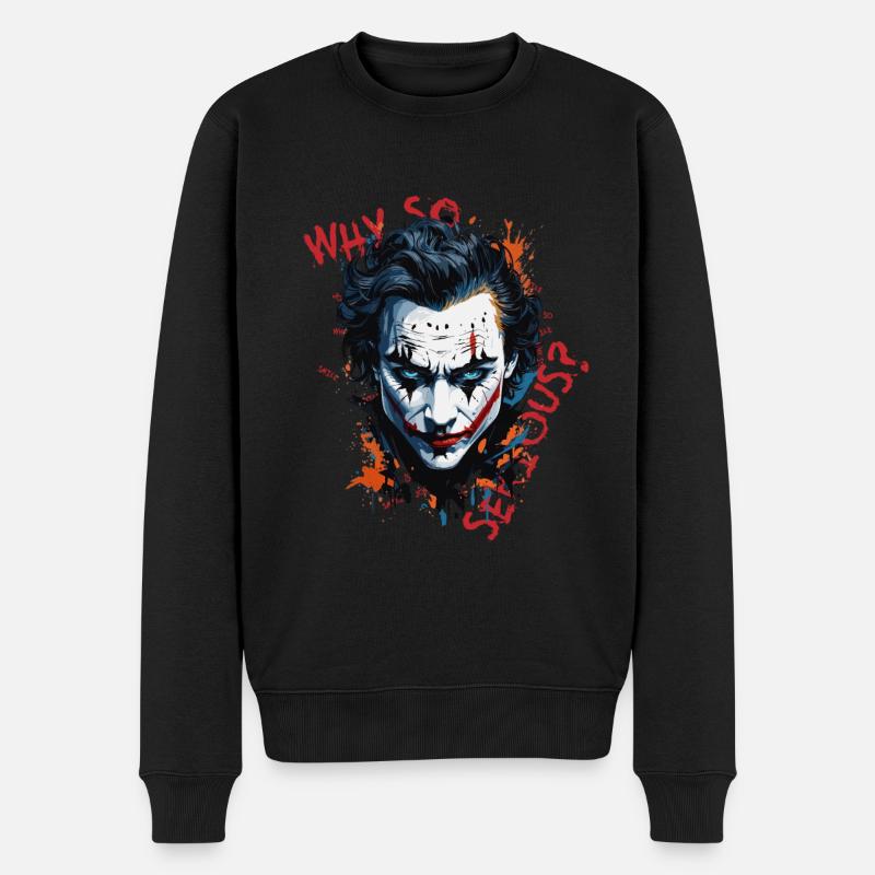 Pourquoi est-ce si grave ? Joker - Pull Premium bio Homme - noir