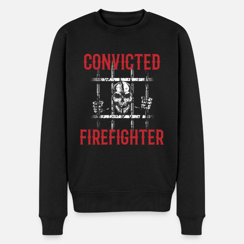 Convicted Firefighter - Männer Premium Bio Pullover - Schwarz