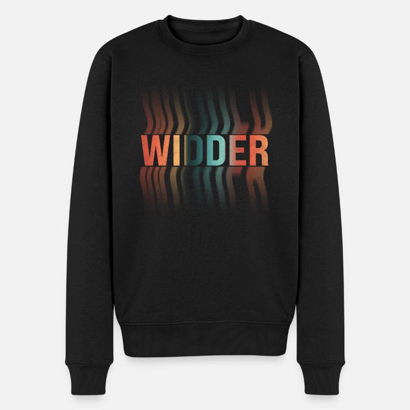 Widder Sternzeichen - Männer Premium Bio Pullover - Schwarz