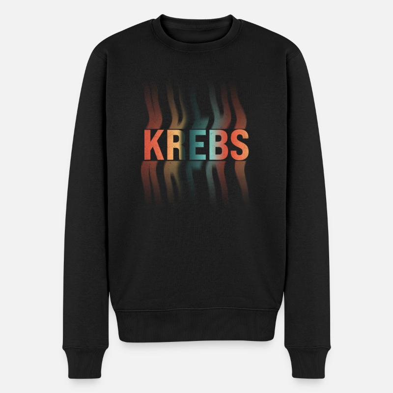 Krebs Sternzeichen - Männer Premium Bio Pullover - Schwarz