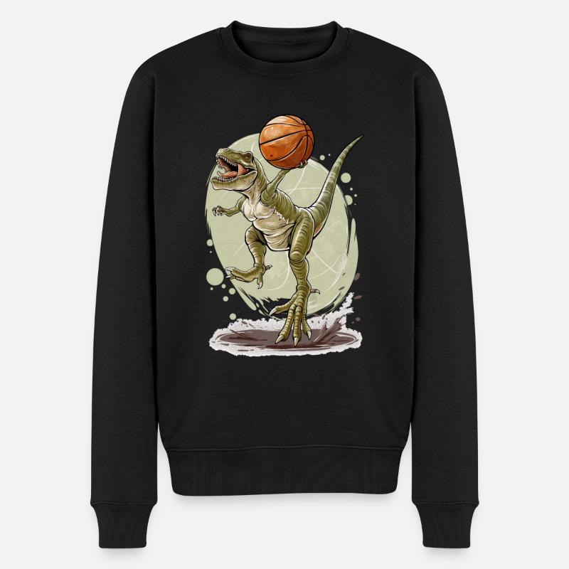 Basket-ball Dino Trex - Pull Premium bio Homme - noir