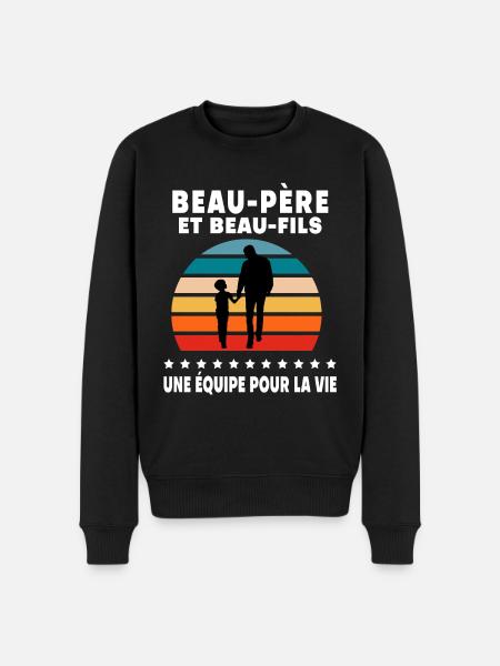 Step-Dad Step-Dad Step-Dad Retro Vintage Step-Son - Men's Premium Organic Jumper - black
