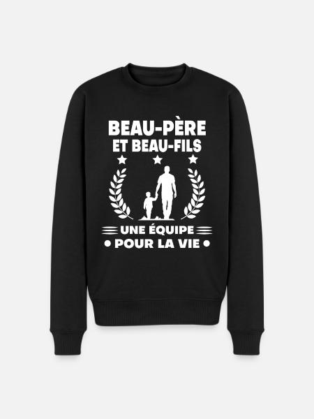 Step-dad Step-dad Stepson Team - Men's Premium Organic Jumper - black