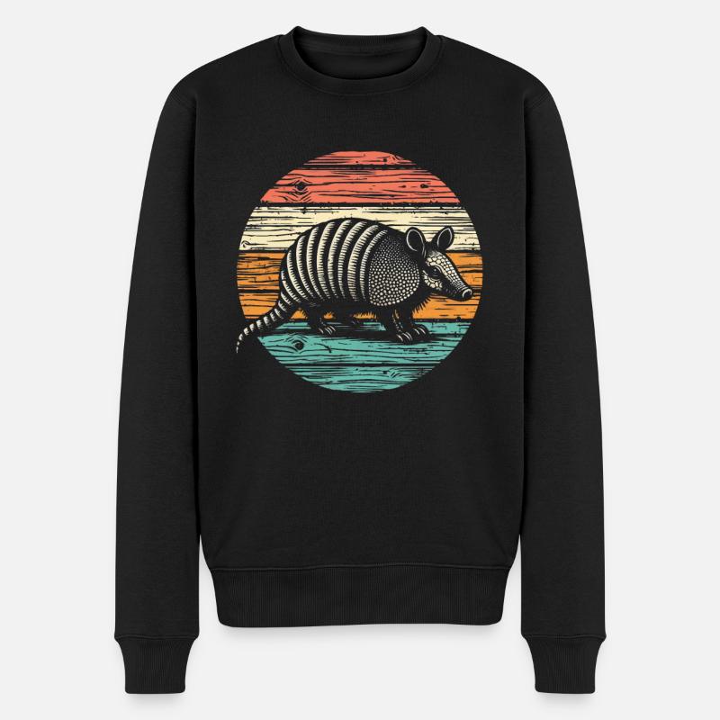 Armadillo Gürteltier - Männer Premium Bio Pullover - Schwarz