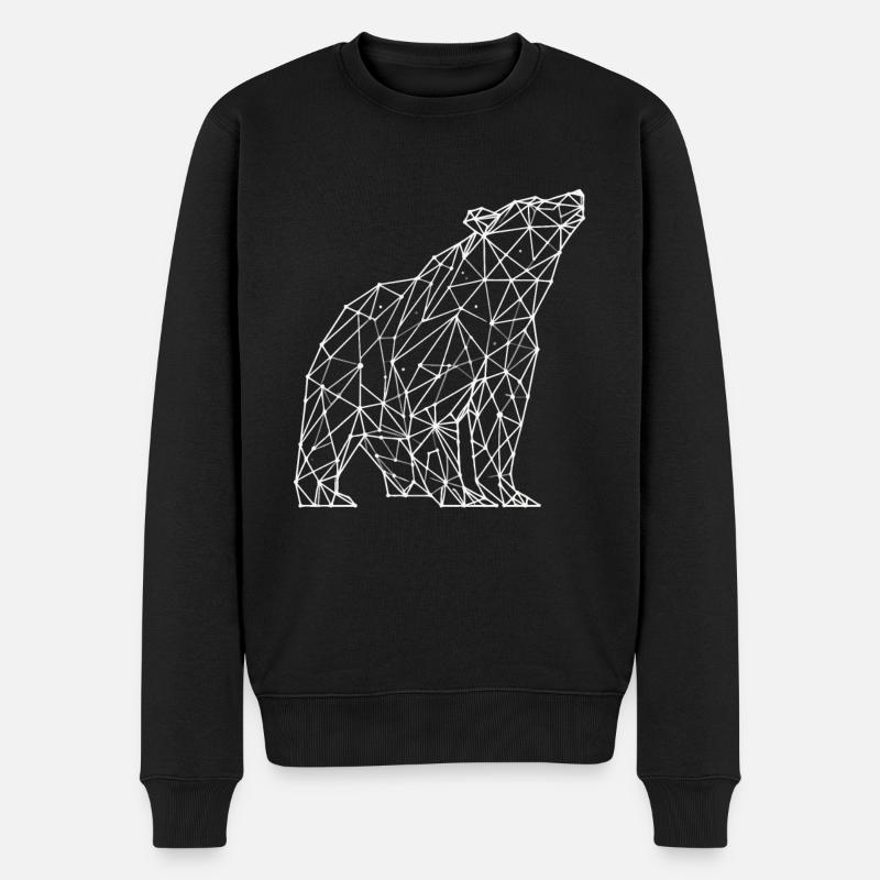 Polygone d’ours - Pull Premium bio Homme - noir