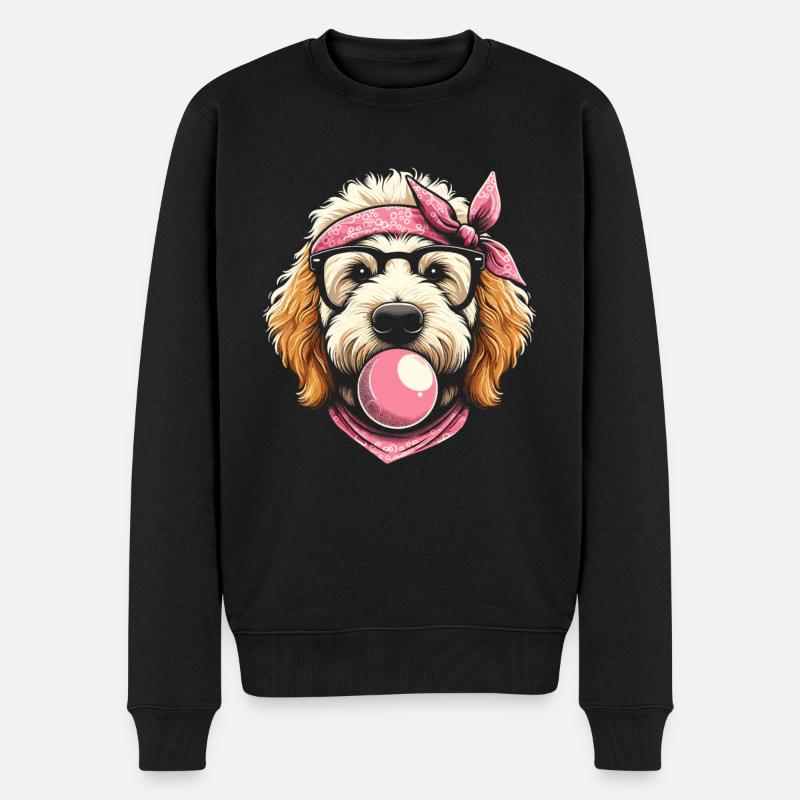 Bernedoodle Chien Chewing Gum - Pull Premium bio Homme - noir