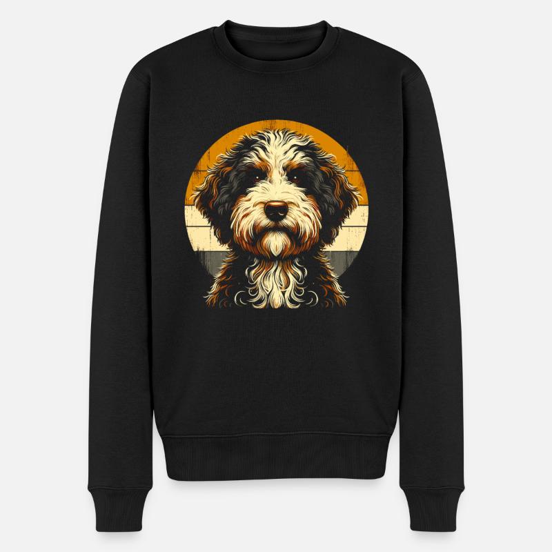 Bernedoodle Chien - Pull Premium bio Homme - noir